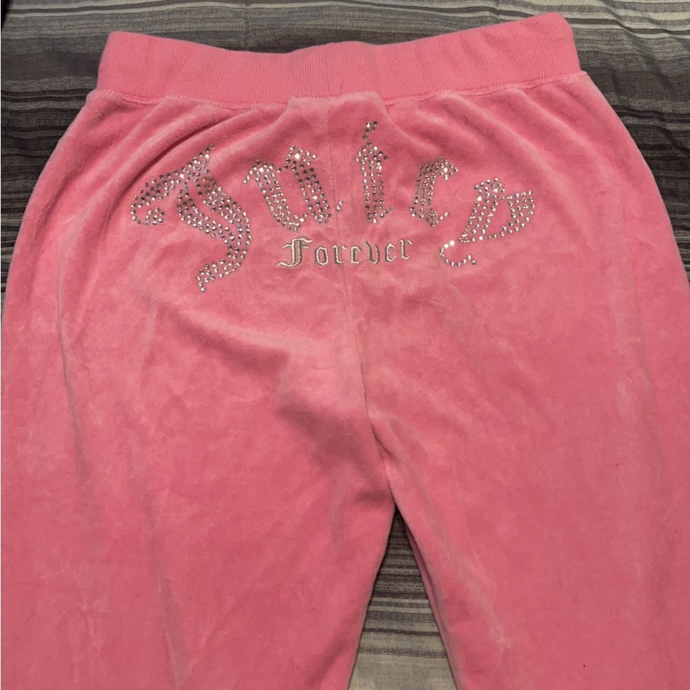 JuicyxForever21 velvet pink sweats Size Large